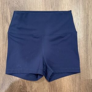 90 Degree By Reflex High-Waisted Blue Shorts